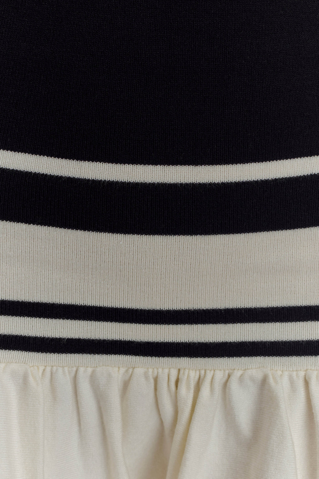 Ellison Contrast Knit Mini Dress in Black/White – Chic&Drifts