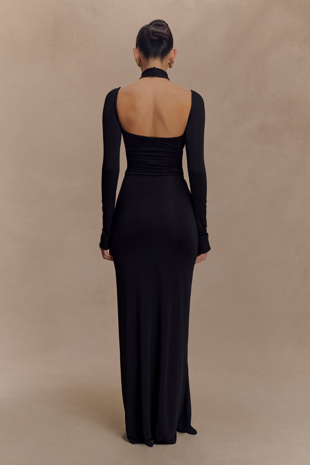 Lyndon Long Sleeve Slinky Maxi Dress