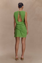 Oria Chiffon Mini Dress in Green – Chic&Drifts