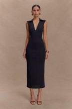 Keagan Sleeveless Midi Dress in Black – Chic&Drifts