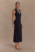 Keagan Sleeveless Midi Dress in Black – Chic&Drifts
