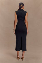 Keagan Sleeveless Midi Dress in Black – Chic&Drifts