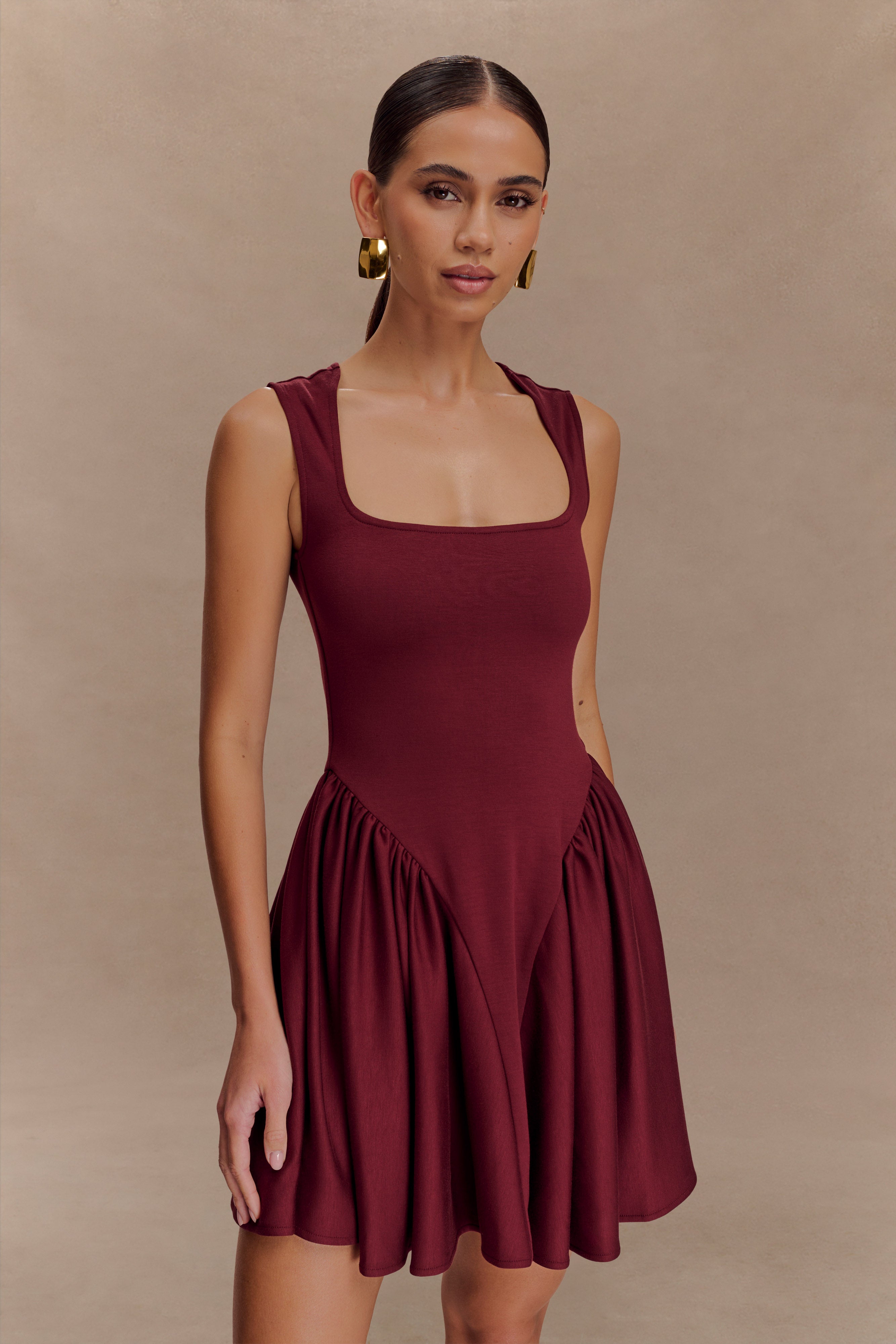 Sharon Scuba Jersey Mini Dress