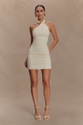 Mariposa Slinky Halter Mini Dress