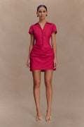 Tarryn Collared Cotton Mini Dress