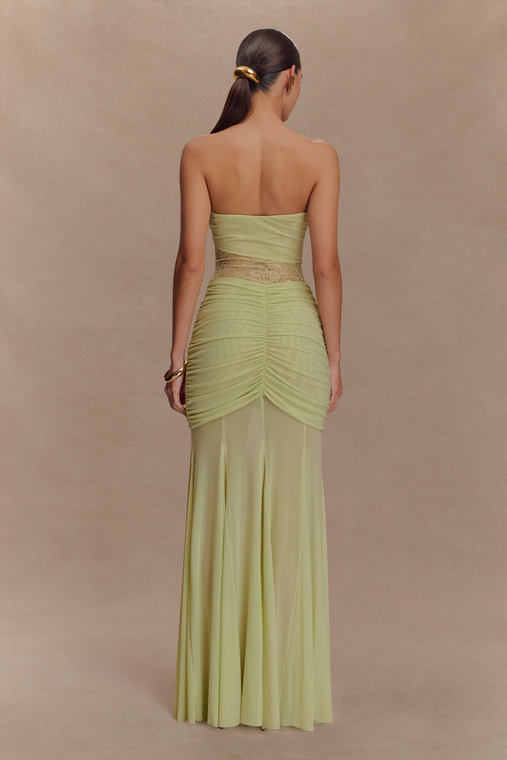 Khadijah Lace And Mesh Maxi Dress
