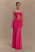 Khadijah Lace And Mesh Maxi Dress