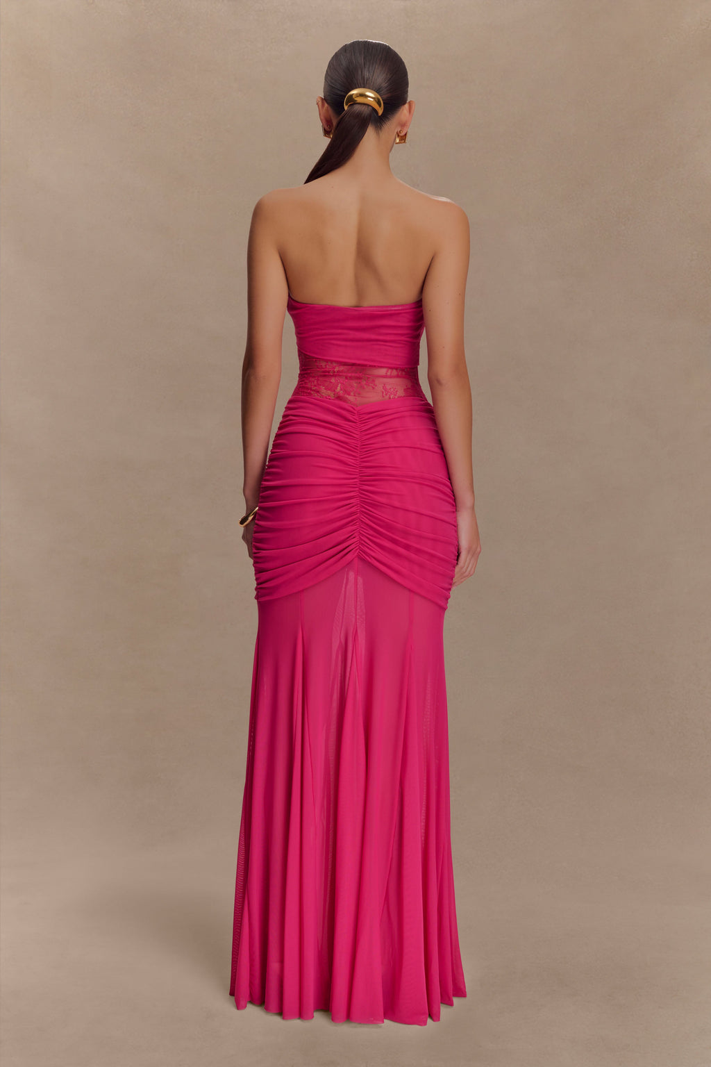 Khadijah Lace And Mesh Maxi Dress