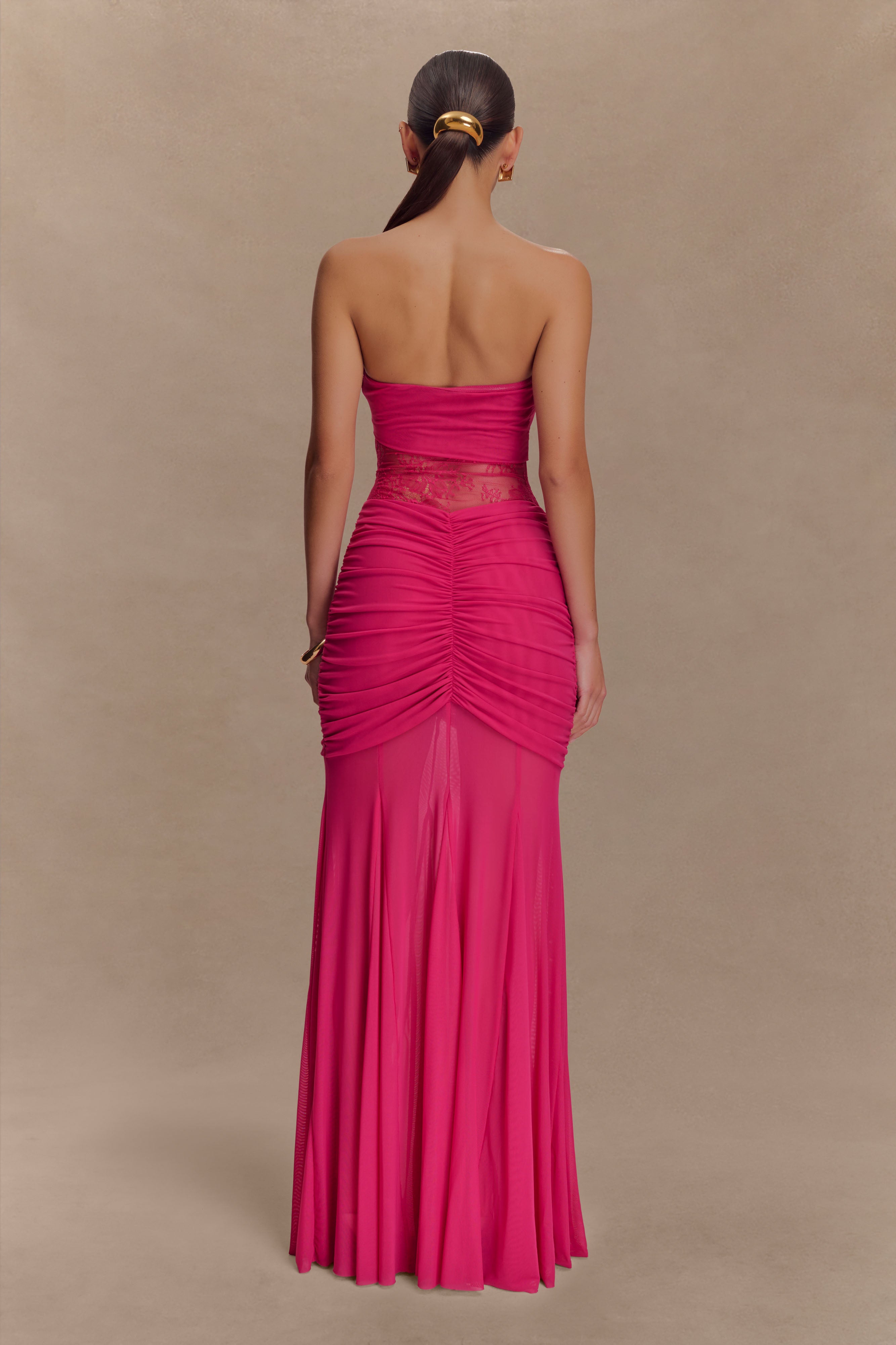 Khadijah Lace And Mesh Maxi Dress