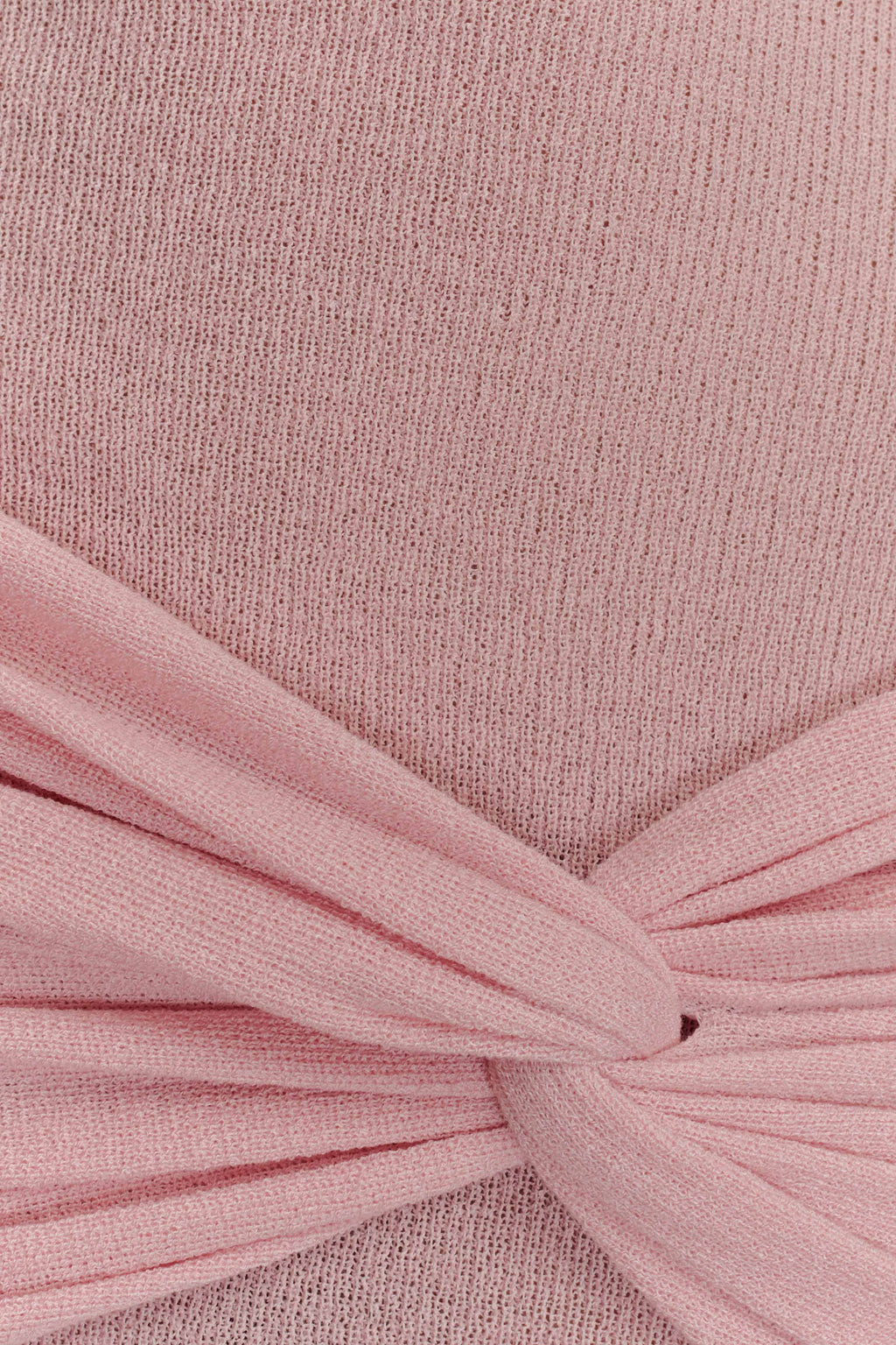 Laurie Twist Knit Mini Dress in Baby Pink – Chic&Drifts