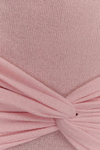 Laurie Twist Knit Mini Dress in Baby Pink – Chic&Drifts