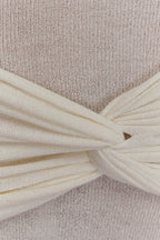 Laurie Twist Knit Mini Dress in Ivory – Chic&Drifts