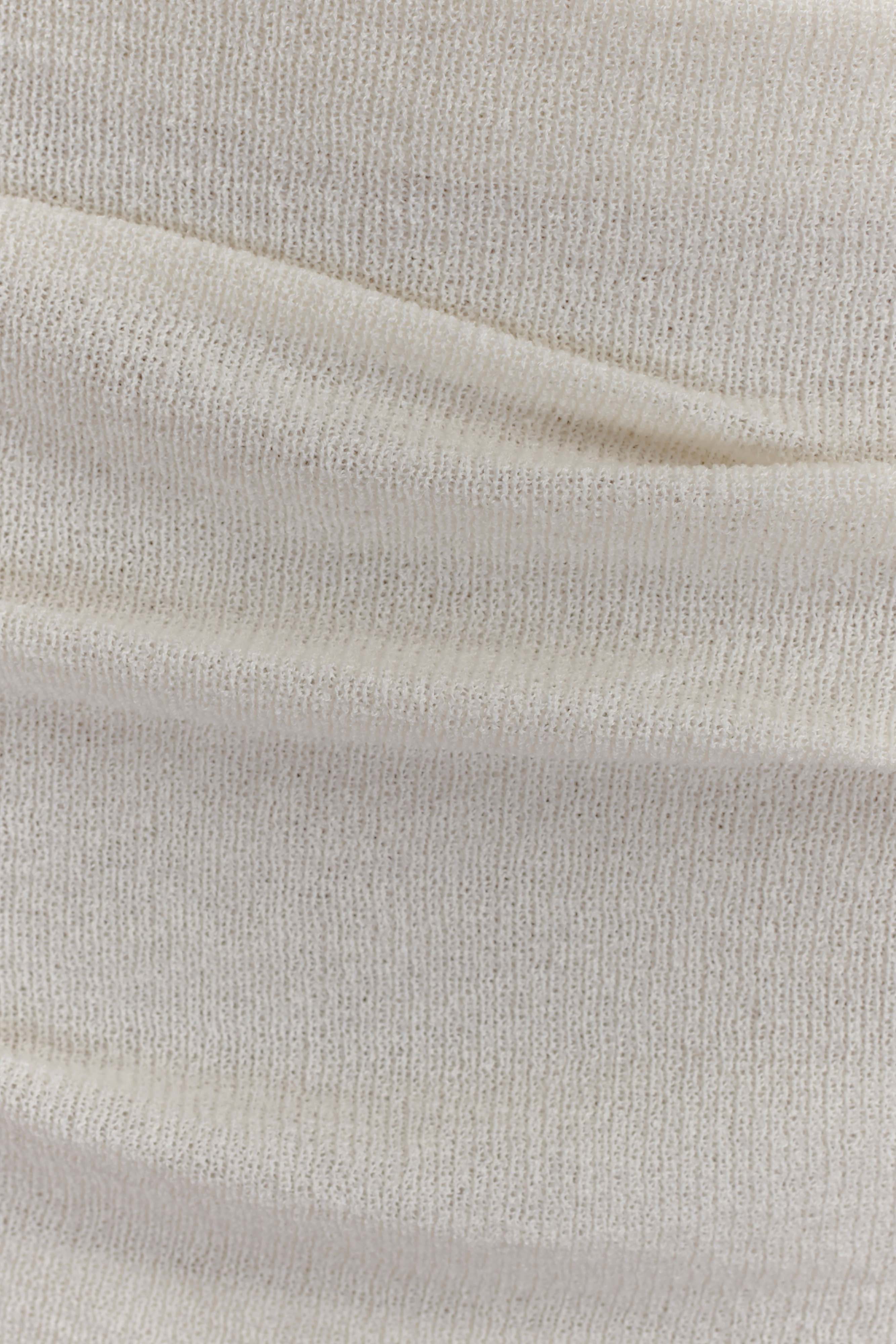 Elora Strapless Knit Maxi Dress in Ivory – Chic&Drifts