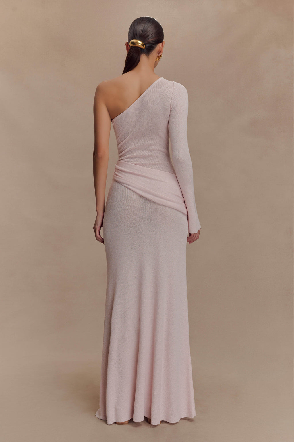 Alexius One Shoulder Knit Maxi Dress