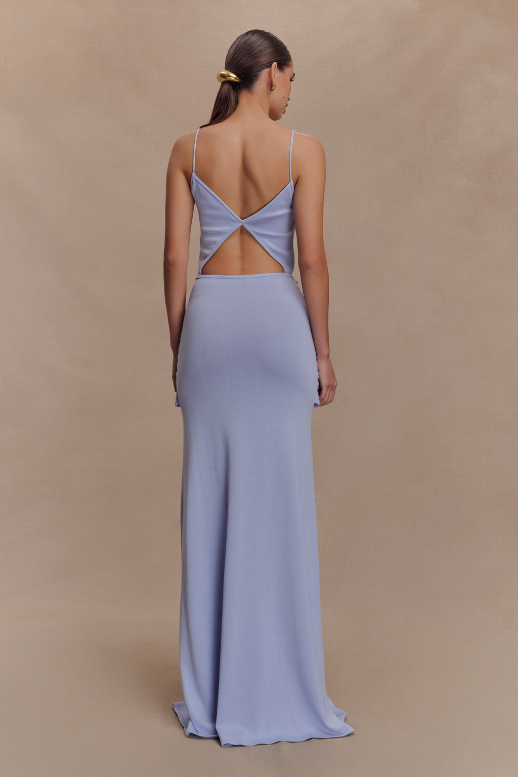 Reama Wrap Over Knit Maxi Dress in Cornflower Blue – Chic&Drifts
