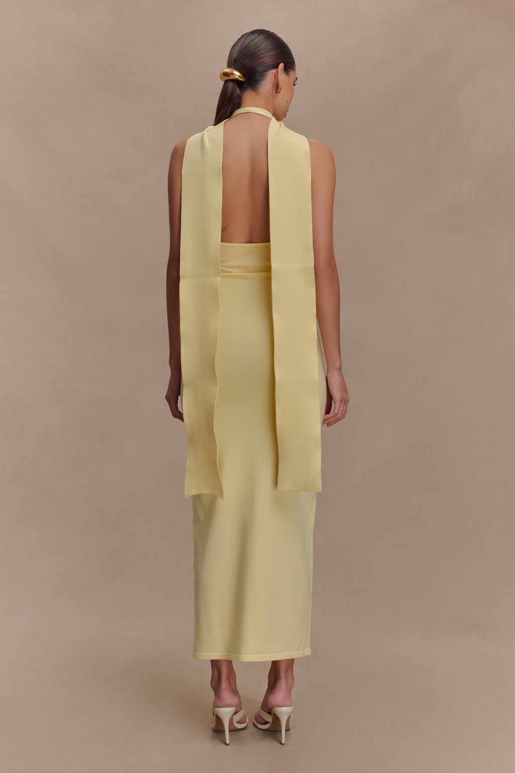 Wynn Floral Knit Midi Dress in Lemon – Chic&Drifts