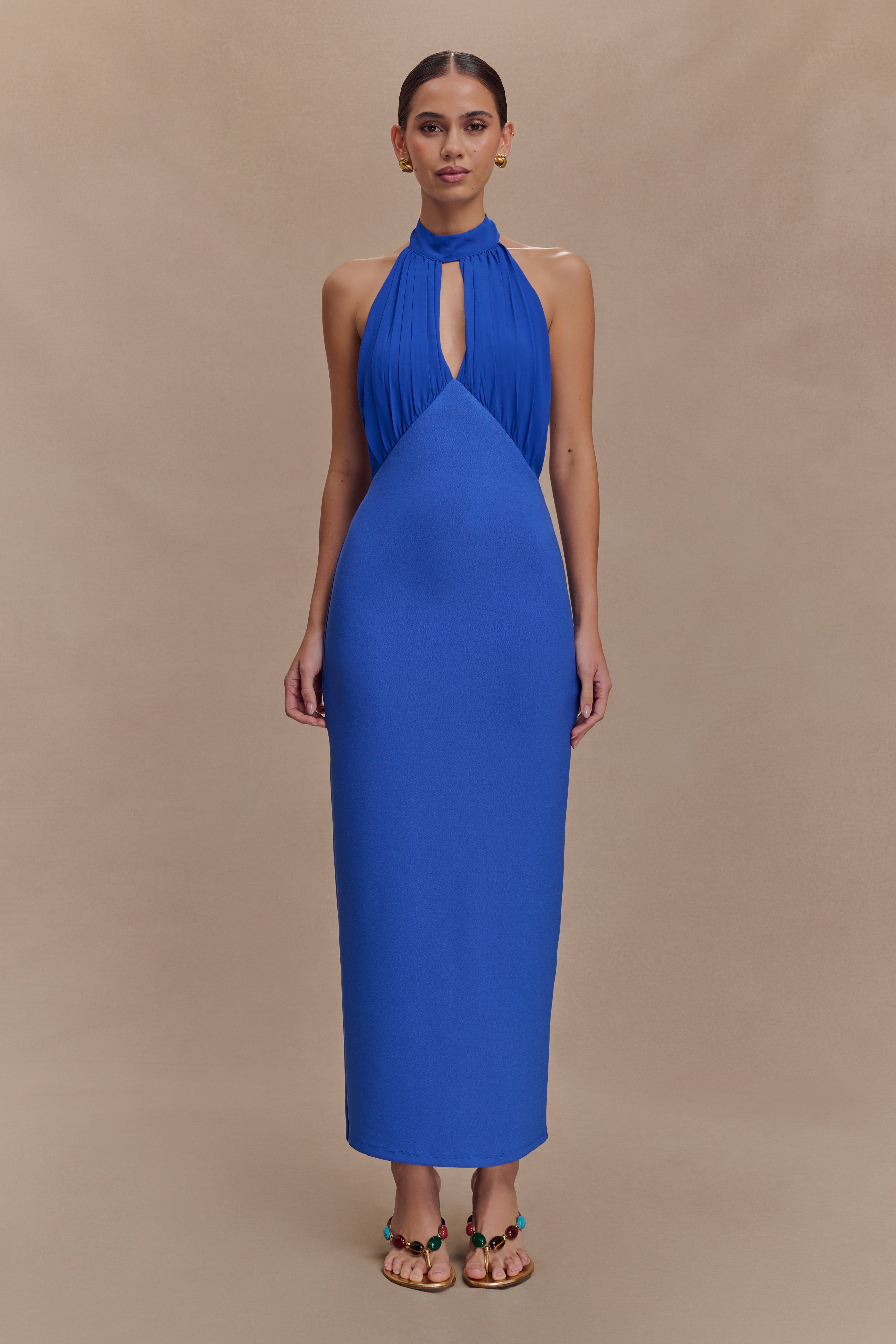 Mierah Halter Midi Dress