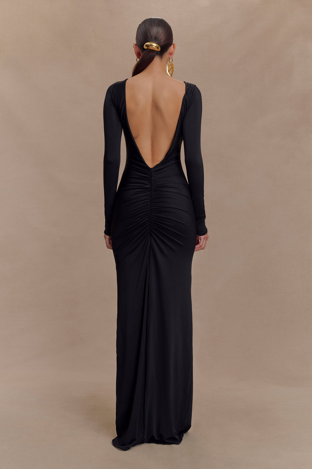 Louisa Long Sleeve Slinky Maxi Dress