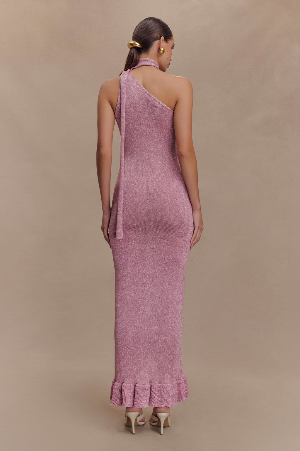 Celestino Floral Metallic Knit Maxi Dress in Pink – Chic&Drifts