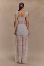 Guinevere Lace And Mesh Top in Lilac – Chic&Drifts