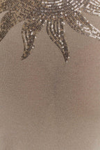 Atticus Knit Maxi Dress With Sequin in Gold – Chic&Drifts