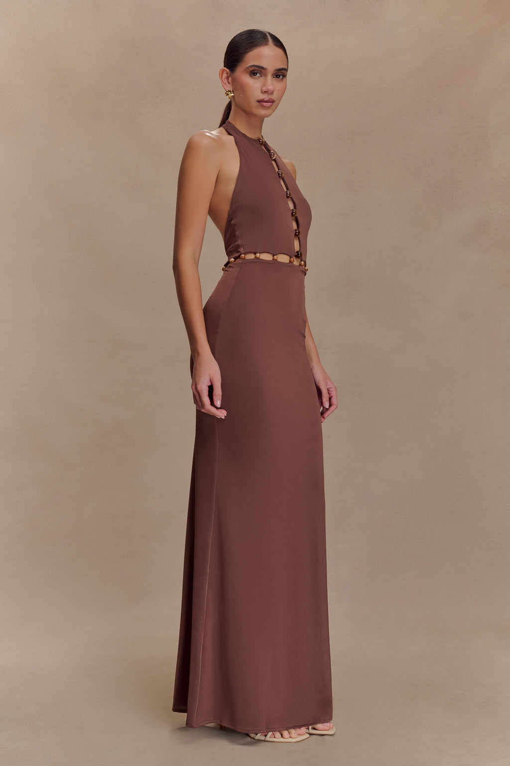 Albion Beaded Slinky Maxi Dress