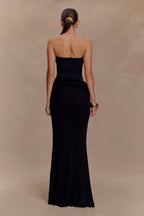Jasiel Strapless Knit Maxi Dress in Black – Chic&Drifts