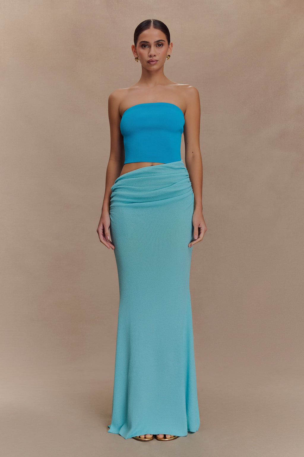 Jasiel Strapless Knit Maxi Dress in Black – Chic&Drifts