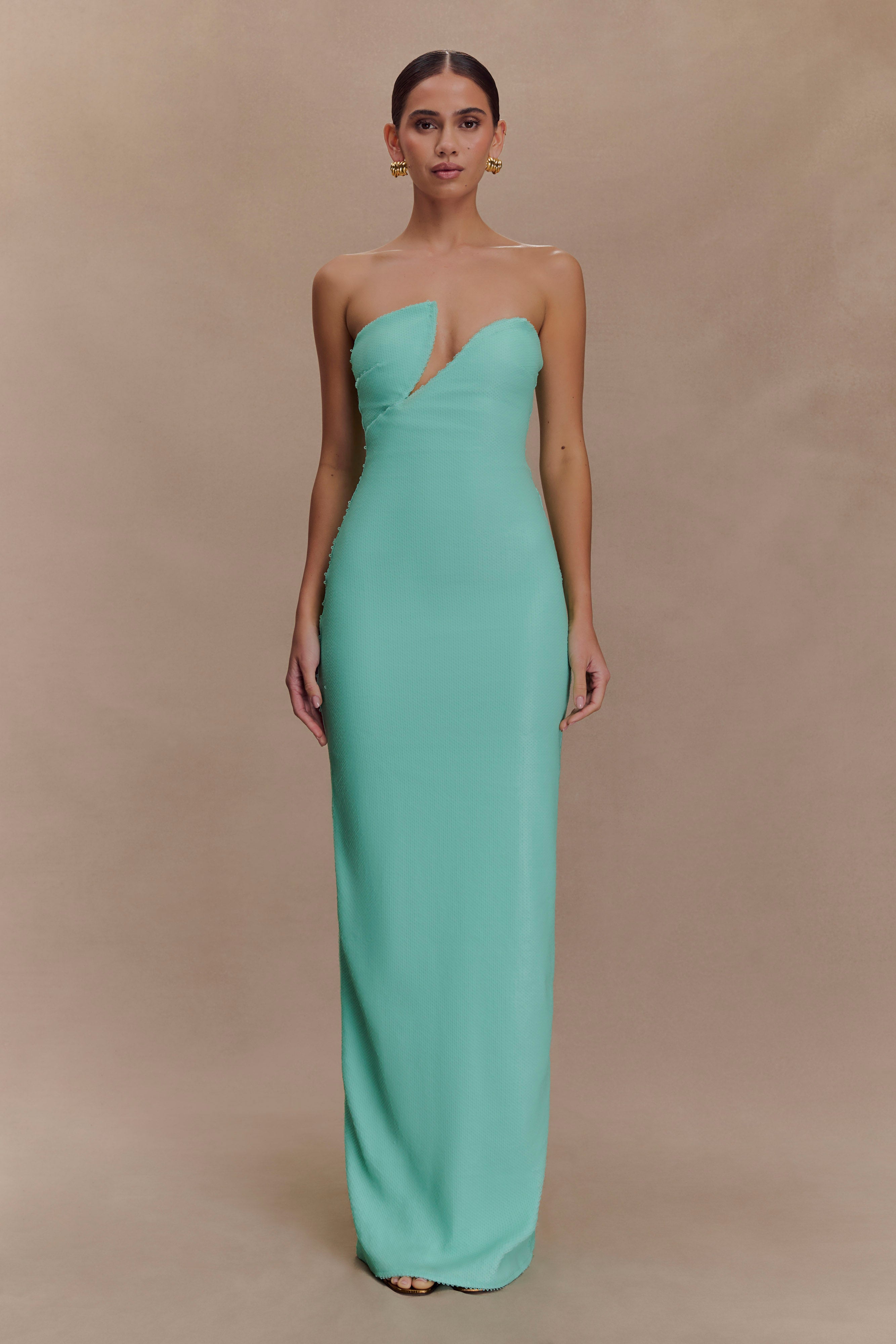 Winston Strapless Sequin Maxi Dress