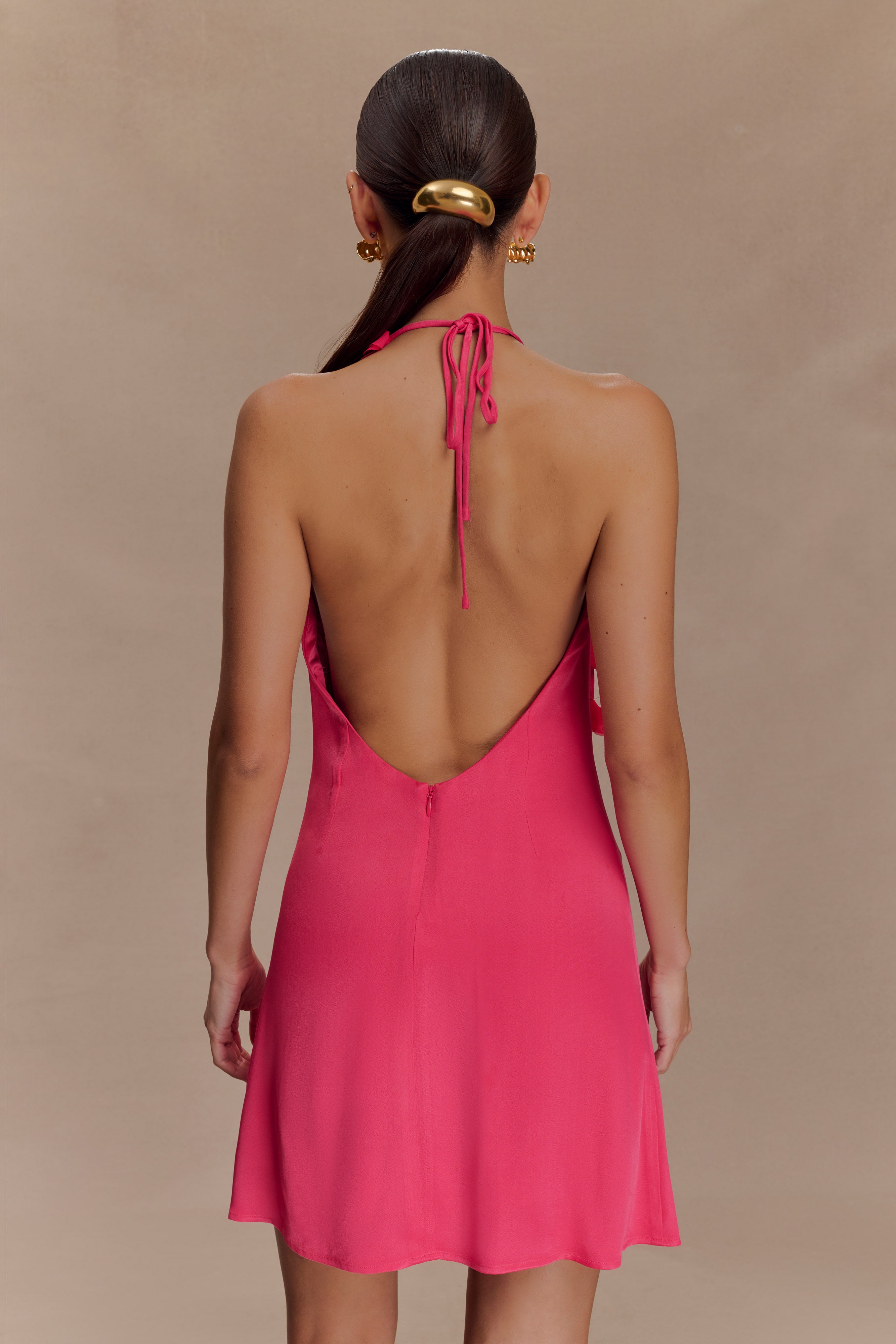 Gwenda Satin Floral Mini Dress