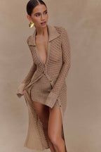 Waverley Metallic Knit Mini Skirt in Gold – Chic&Drifts
