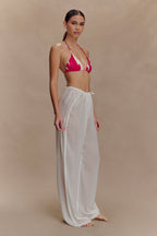 Tonya Sheer Straight Leg Pant in Ivory – Chic&Drifts