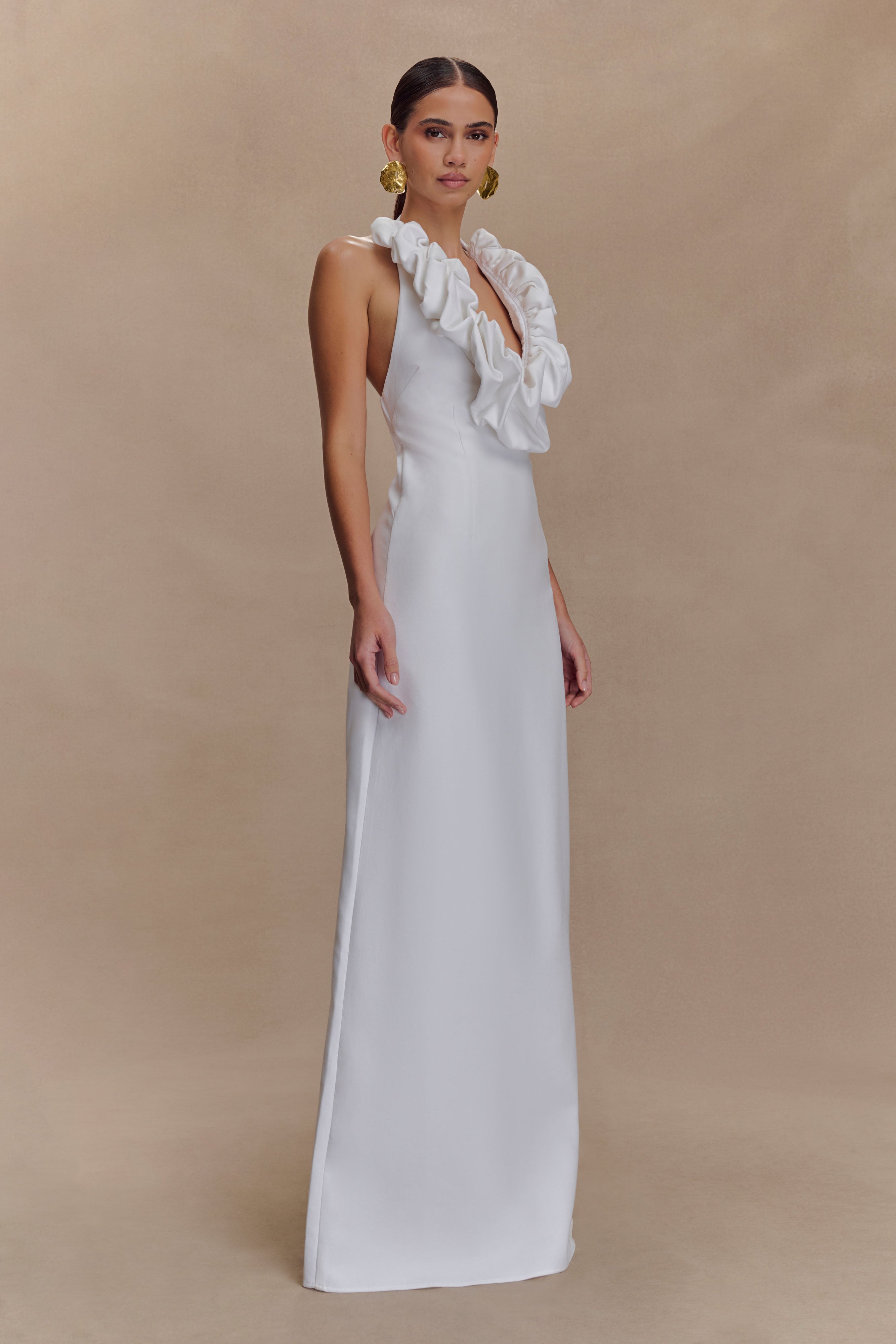 Carolyn Linen Bubble Maxi Dress