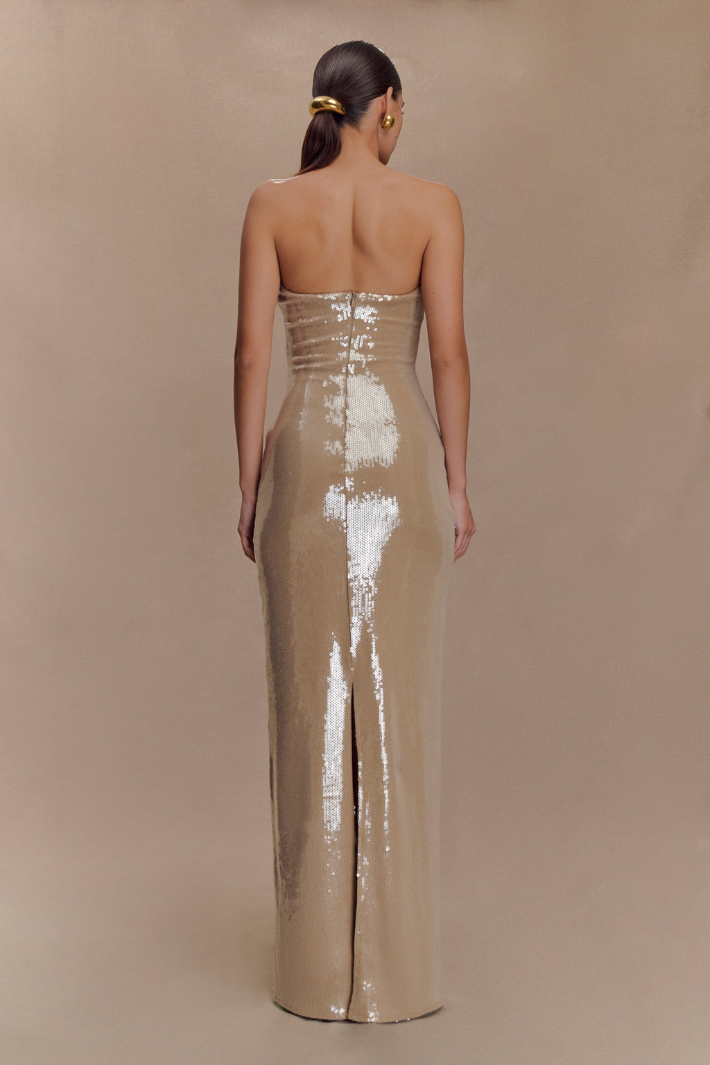 Winston Strapless Sequin Maxi Dress