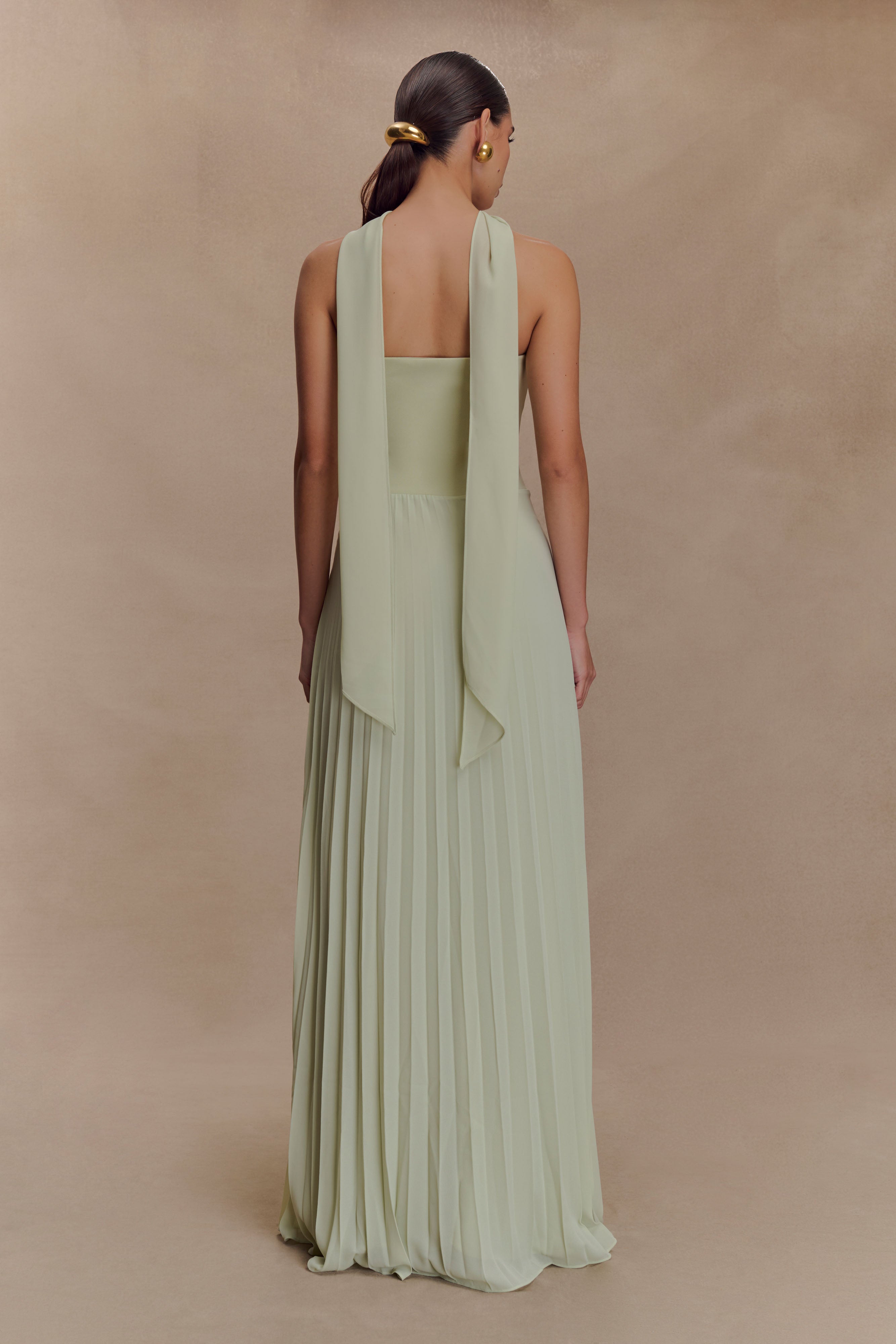 Caira Chiffon Scarf Maxi Dress