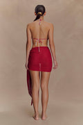 Sammy Boucle Knit Cover Up in Dragonfruit – Chic&Drifts