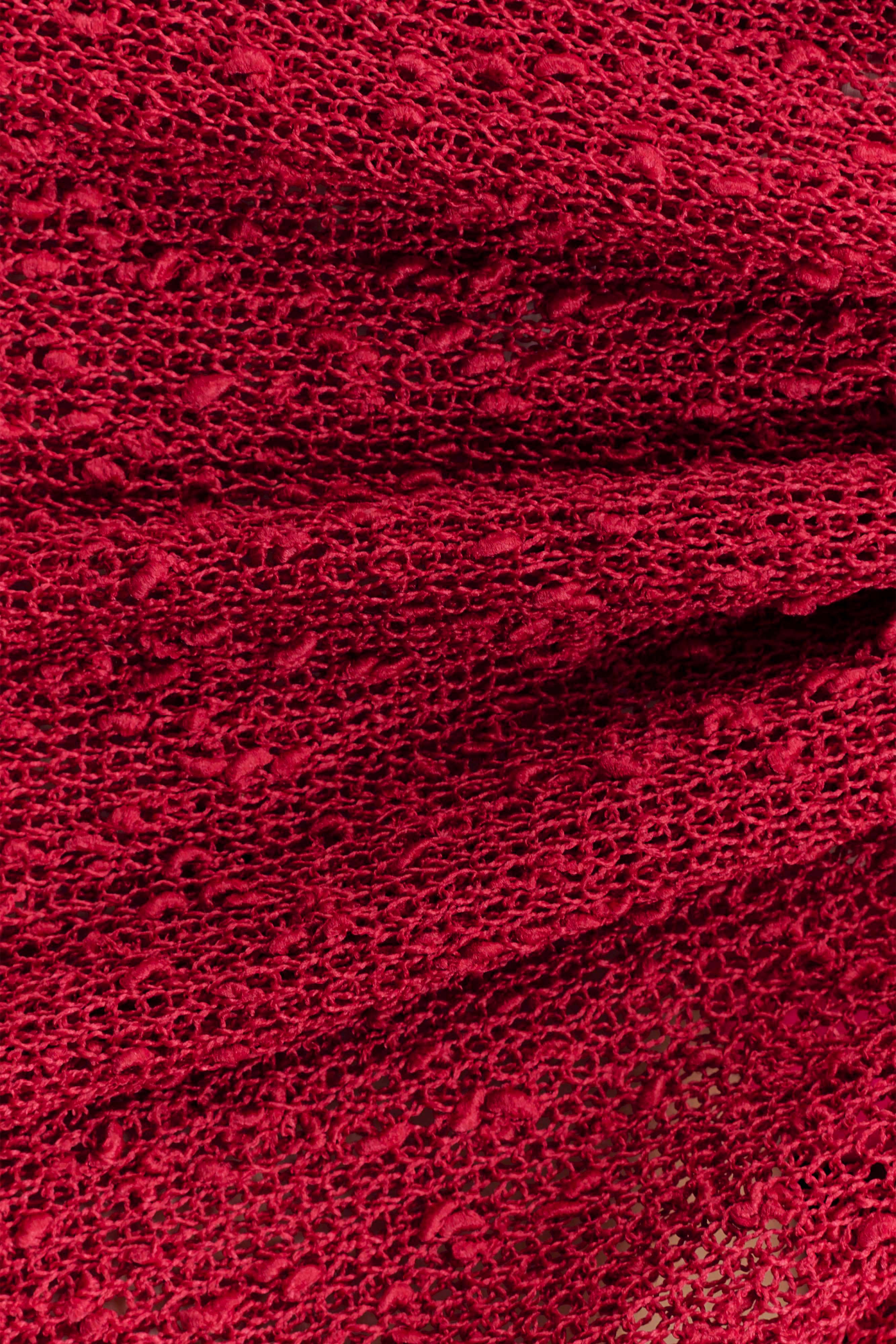 Sammy Boucle Knit Cover Up in Dragonfruit – Chic&Drifts