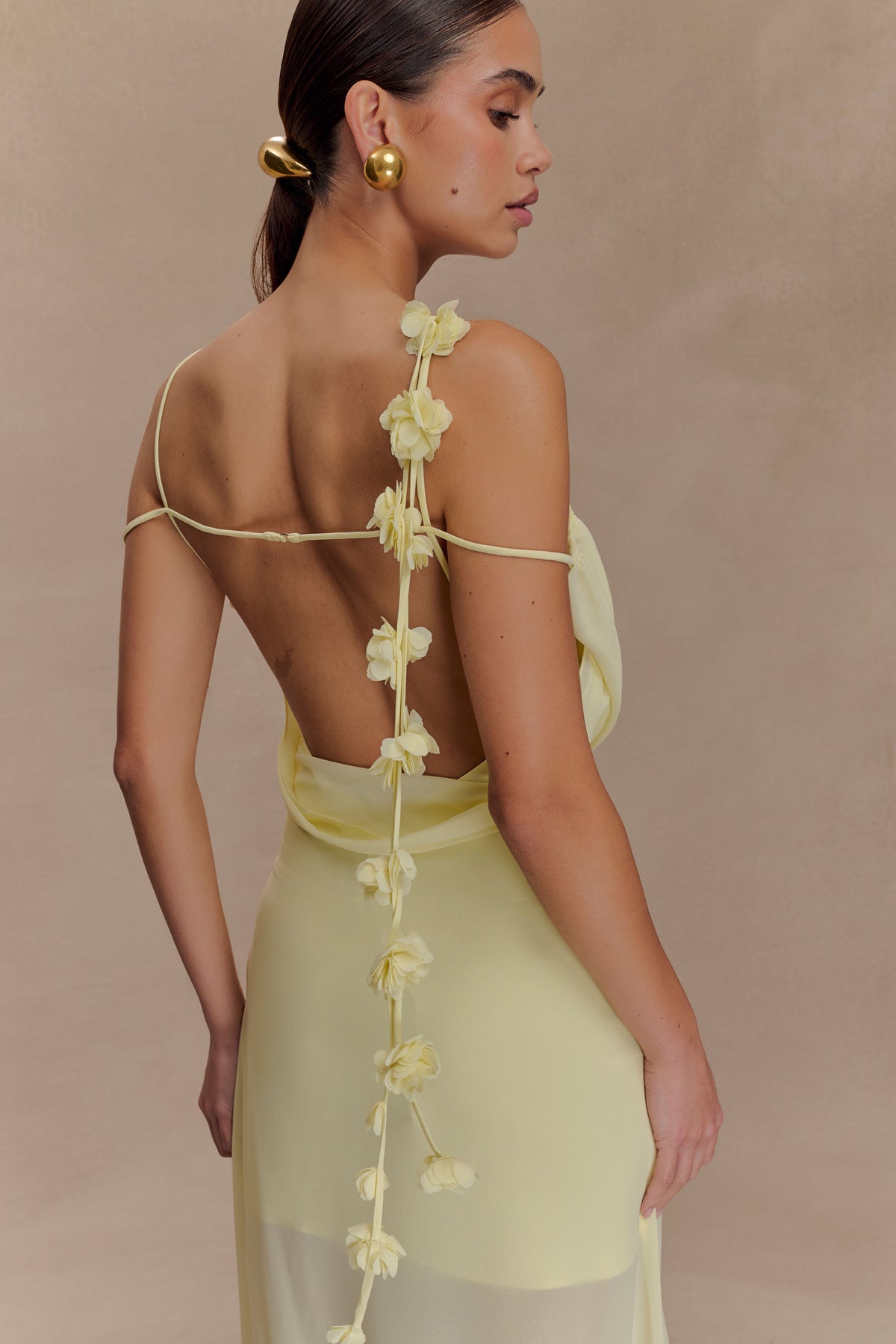Rosalie Floral Chiffon Maxi Dress in Lagoon – Chic&Drifts