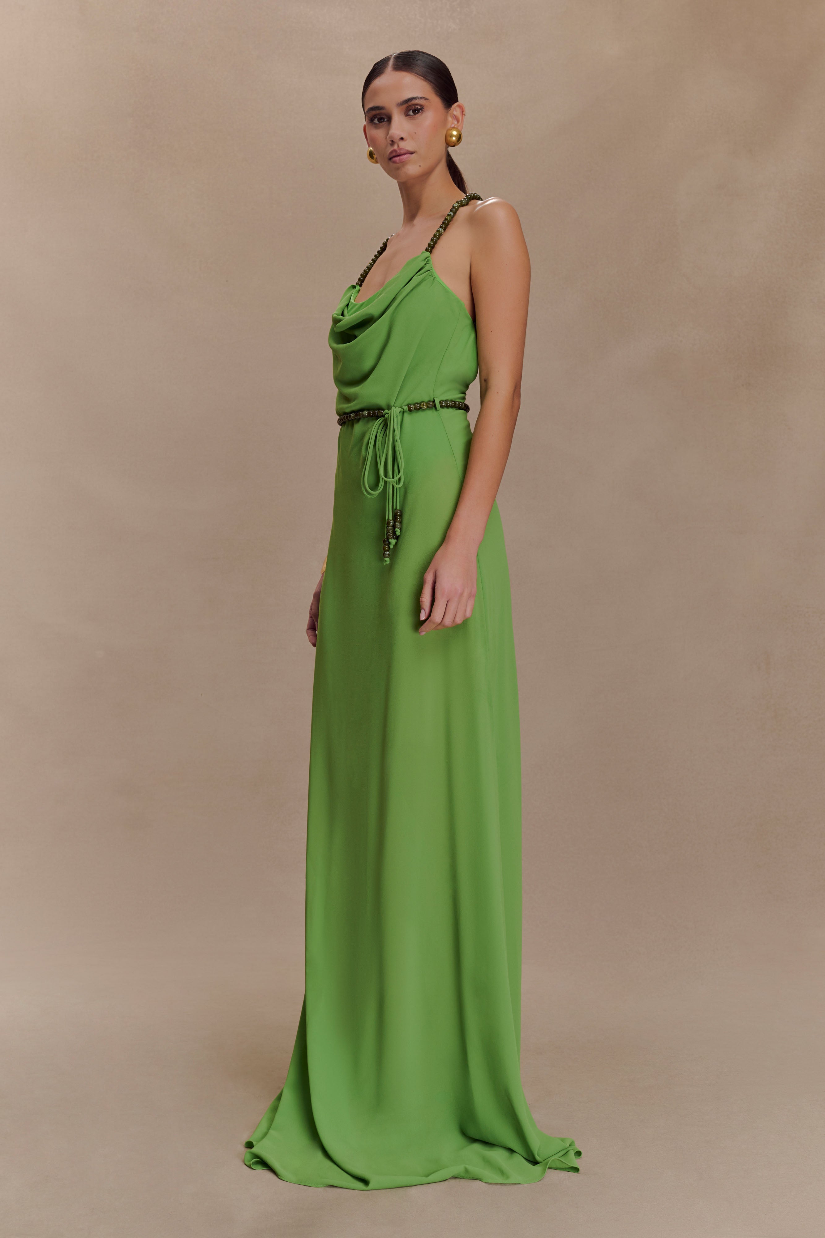 Elaine Chiffon Beaded Maxi Dress