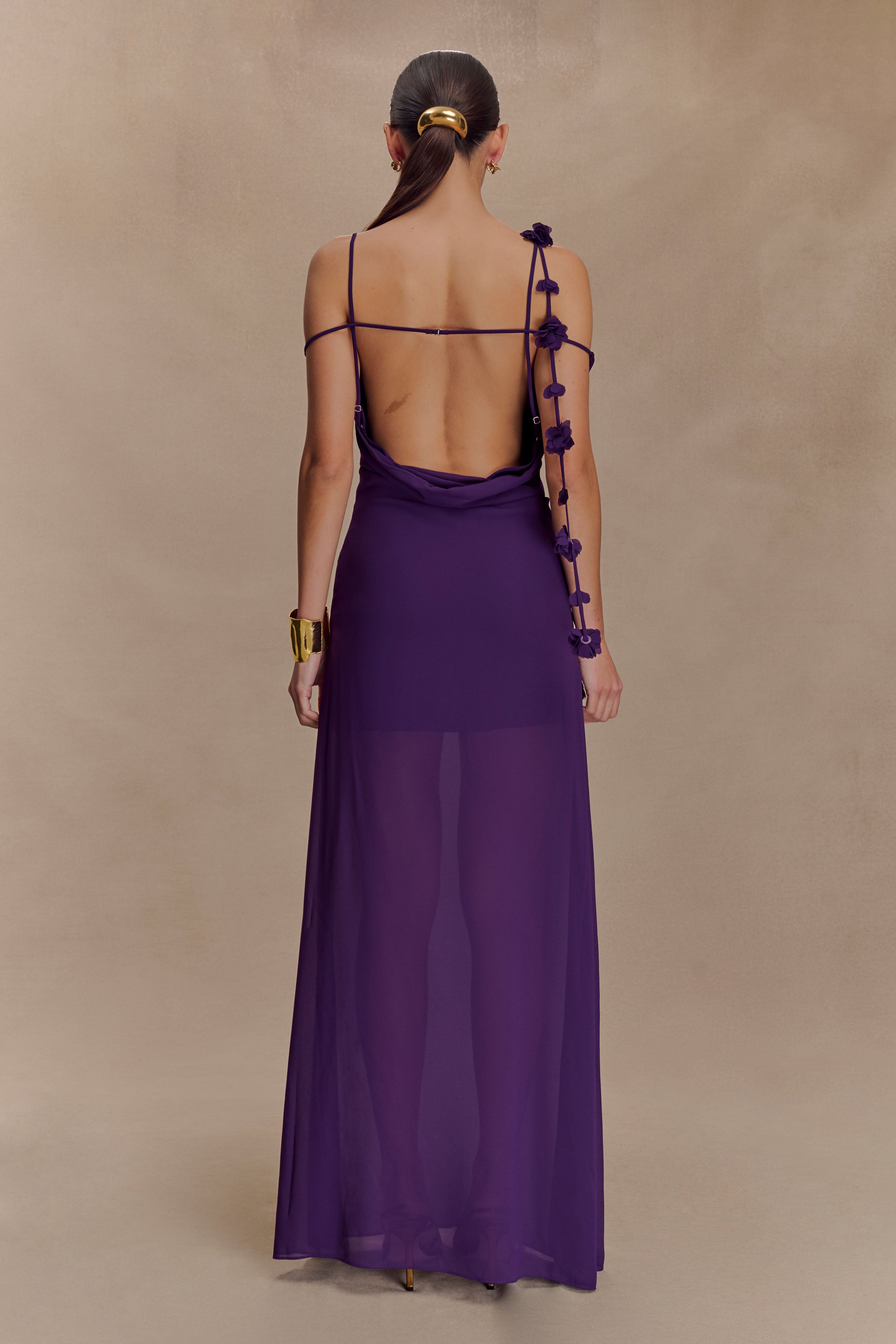 Rosalie Floral Chiffon Maxi Dress