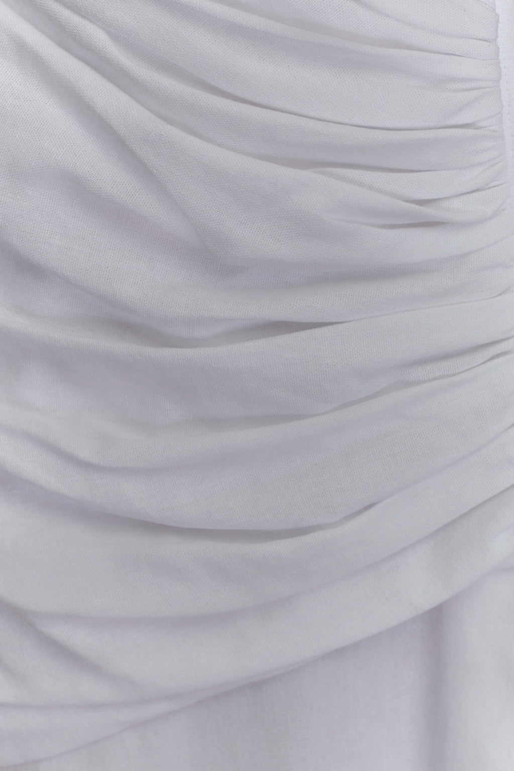 Dante Ruched Linen Midi Dress in White – Chic&Drifts