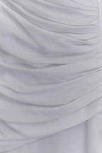 Dante Ruched Linen Midi Dress in White – Chic&Drifts
