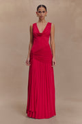 Dania Cowl Neck Slinky Maxi Dress