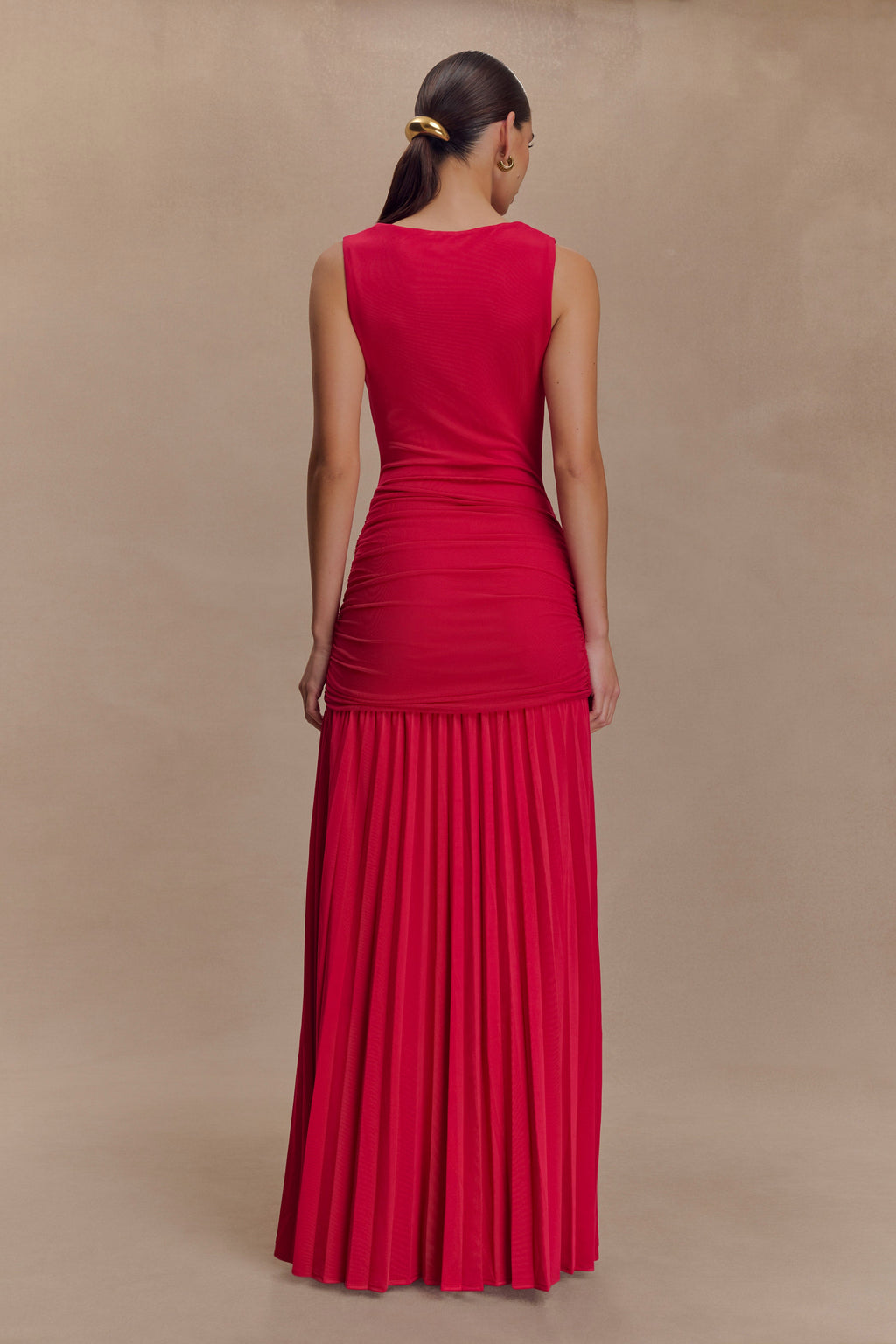 Dania Cowl Neck Slinky Maxi Dress in Fuchsia Pink – Chic&Drifts