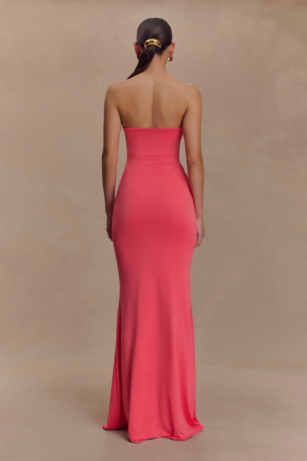 Madison Strapless Slinky Maxi Dress