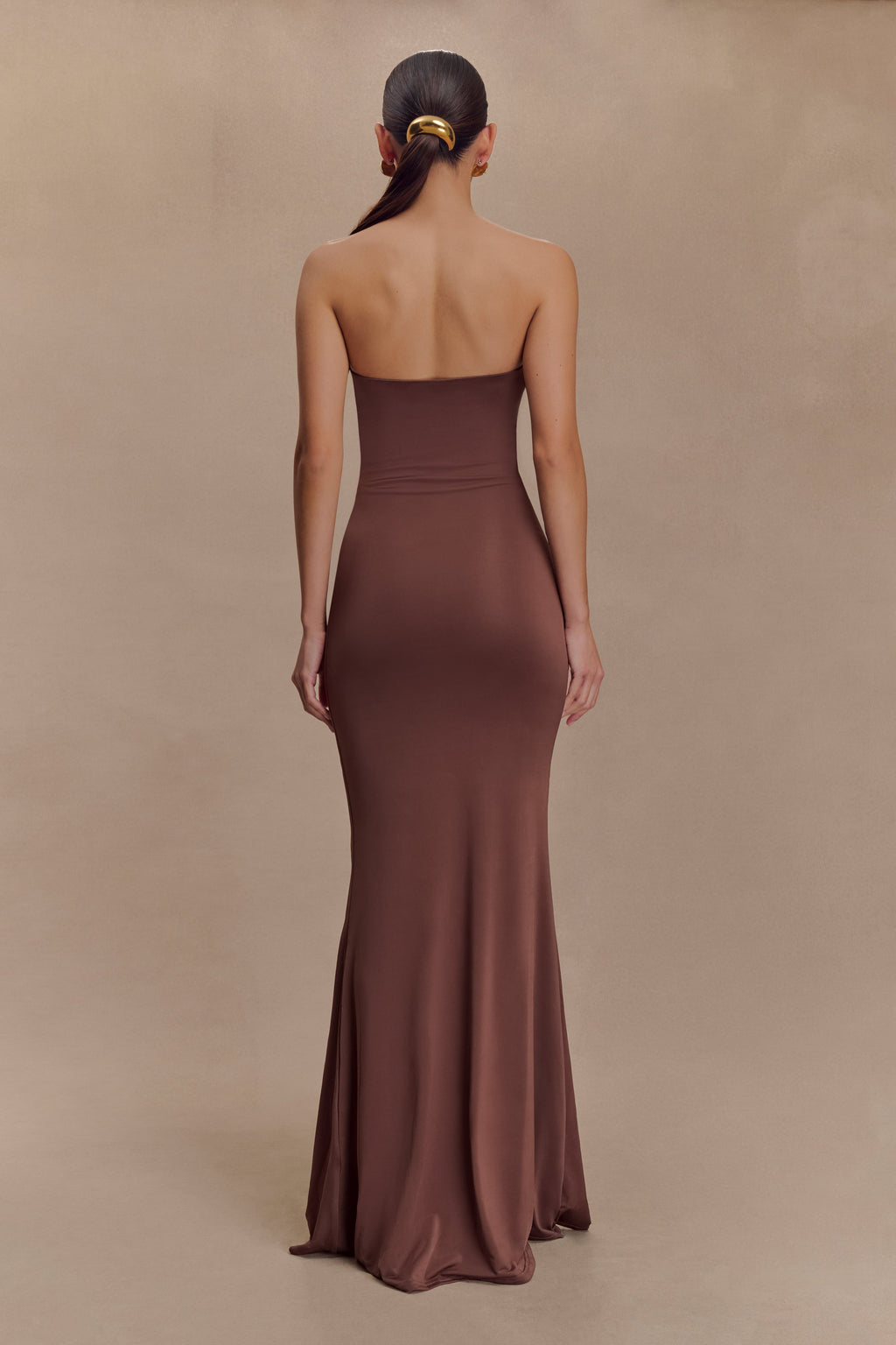 Madison Strapless Slinky Maxi Dress