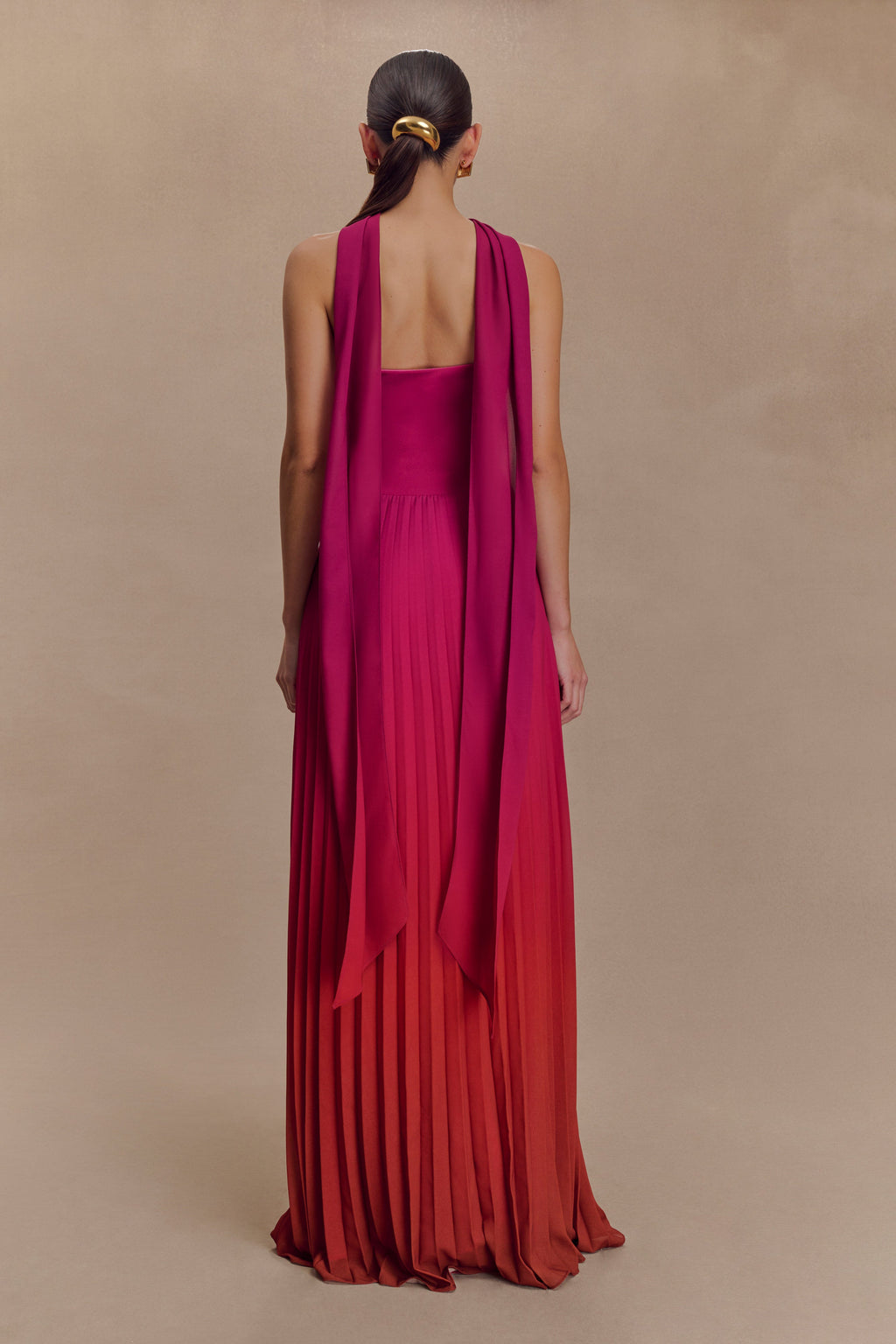 Caira Chiffon Scarf Maxi Dress