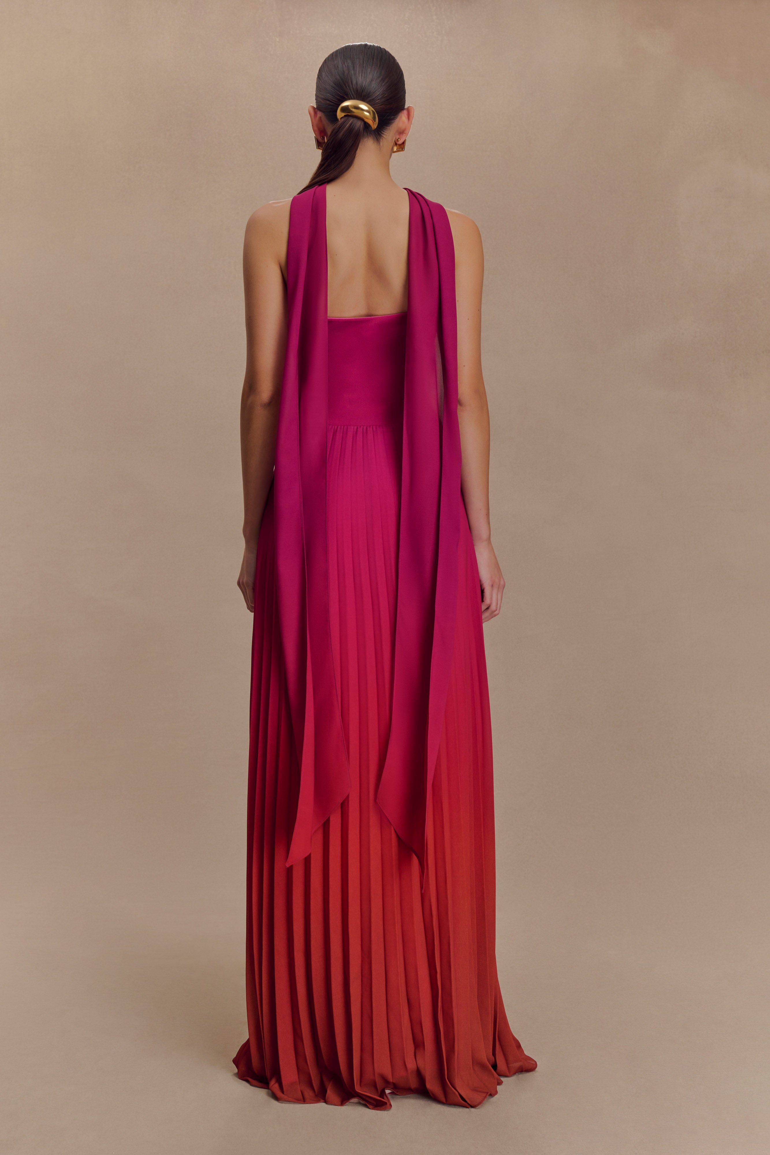 Caira Chiffon Scarf Maxi Dress
