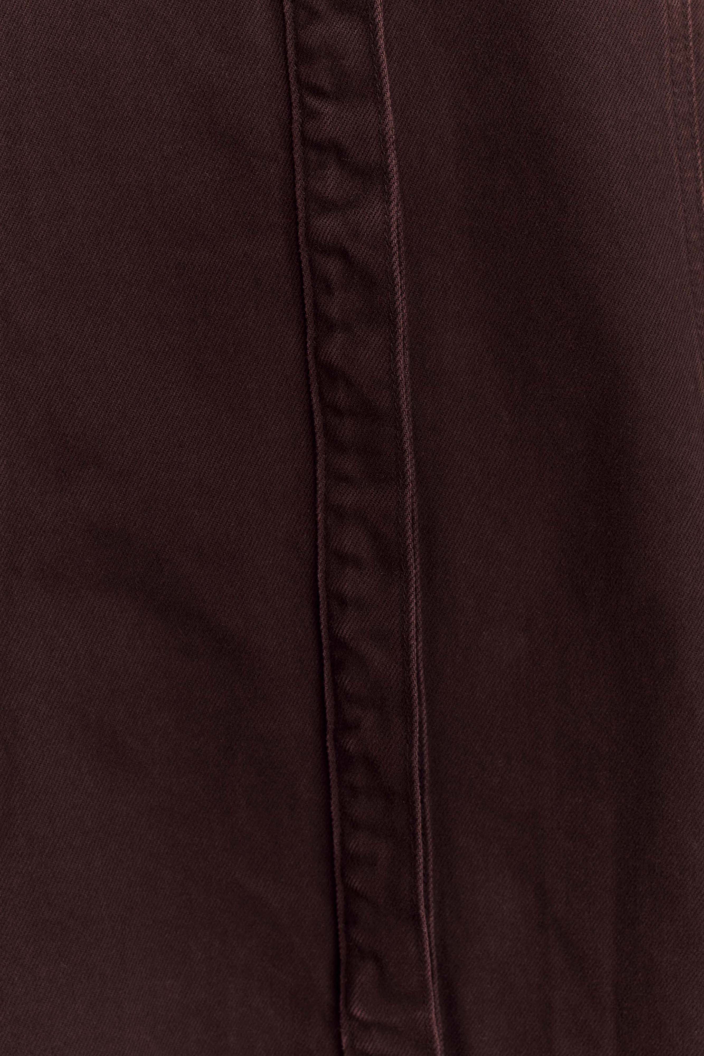 Maya Oversized Denim Shirt in Chocolate – Chic&Drifts