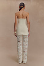 Anette Bandage Knit Strapless Top in Ivory – Chic&Drifts